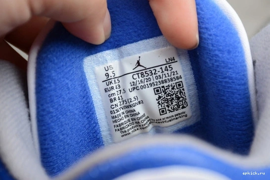 Rep EP AIR WHITE JORDAN RETRO 3 CT8532-145 BLUE CT8532-145 1224